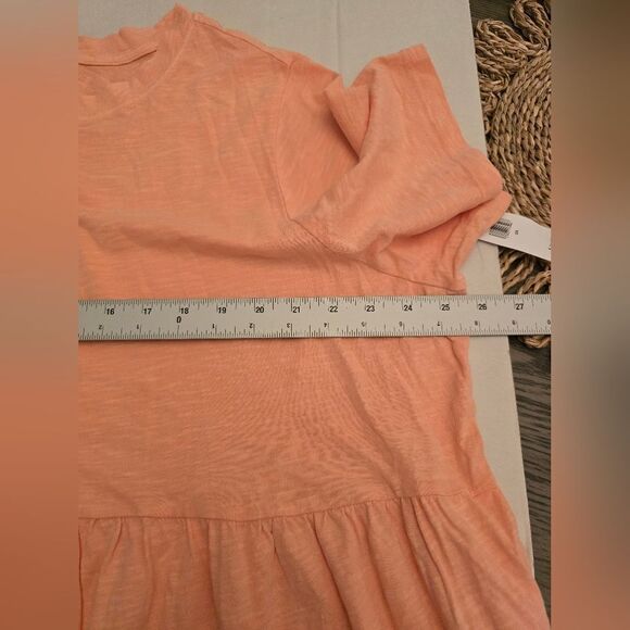 NWT Old Navy Short Sleeve Tiered Mini Swing Peach Dress Plus Size 2x - Picture 8 of 9
